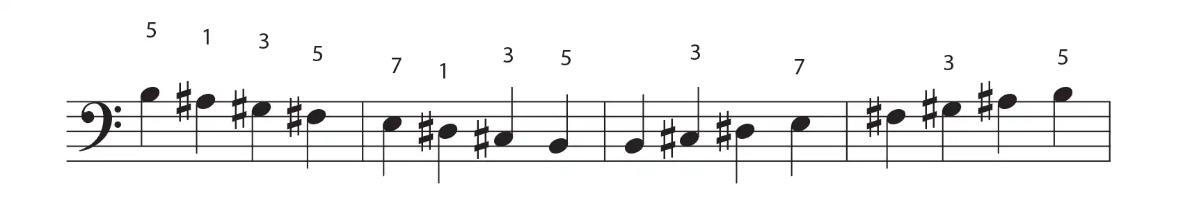B major scale
