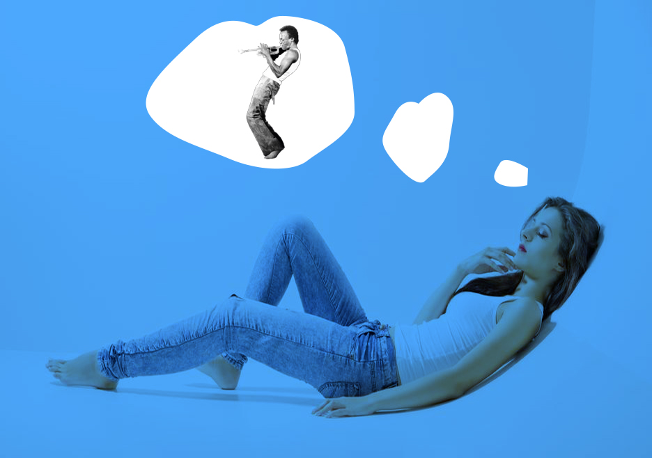 Young attractive woman siting on the studio floor over white